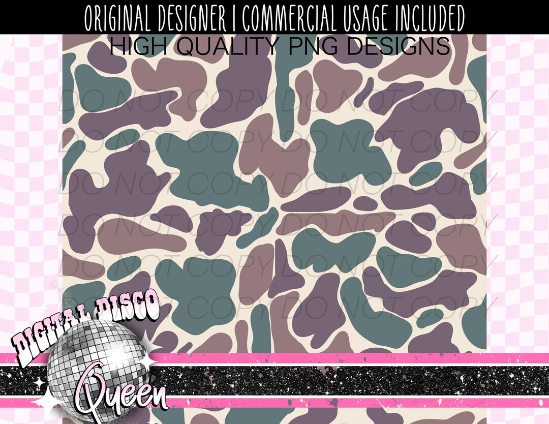 Brown Camo Seamless Pattern Repeating Pattern Etsy