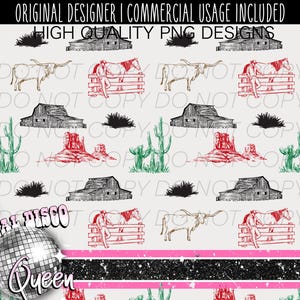 Western Seamless Pattern | PNG Seamless Pattern