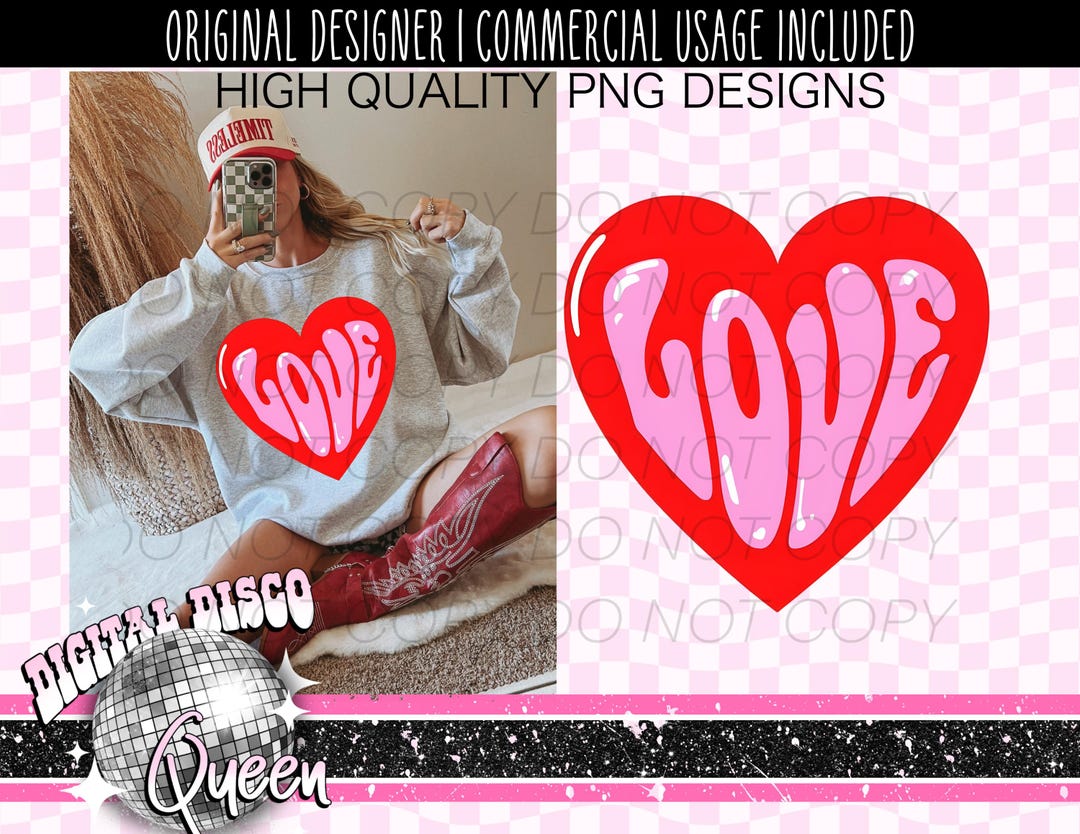 Trendy Valentines Day Png Valentines 2025 Png Etsy