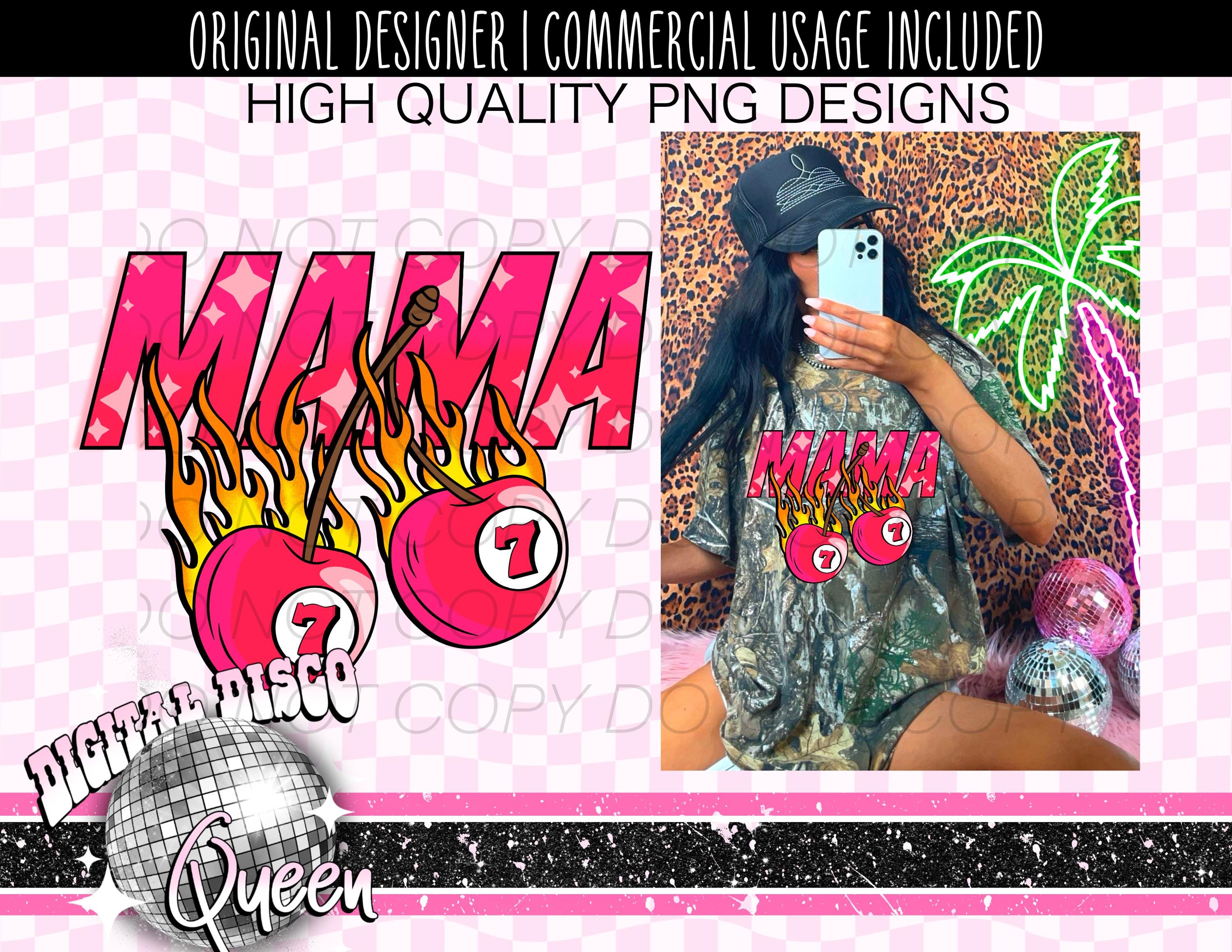 Bright Trendy EightBall MAMA PNG