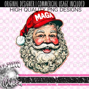 MAGA Santa | Trump Christmas PNG