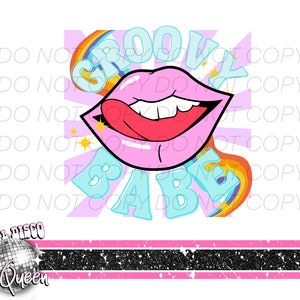 Groovy Babe PNG | Trendy Design | Sublimation