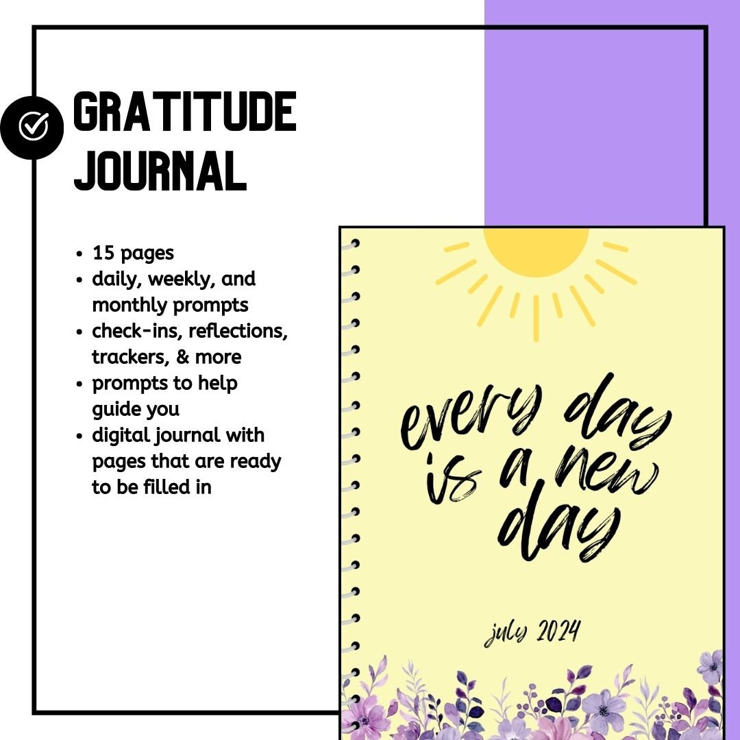 PLR Gratitude Journal - Floral Theme | Editable Canva Template ...