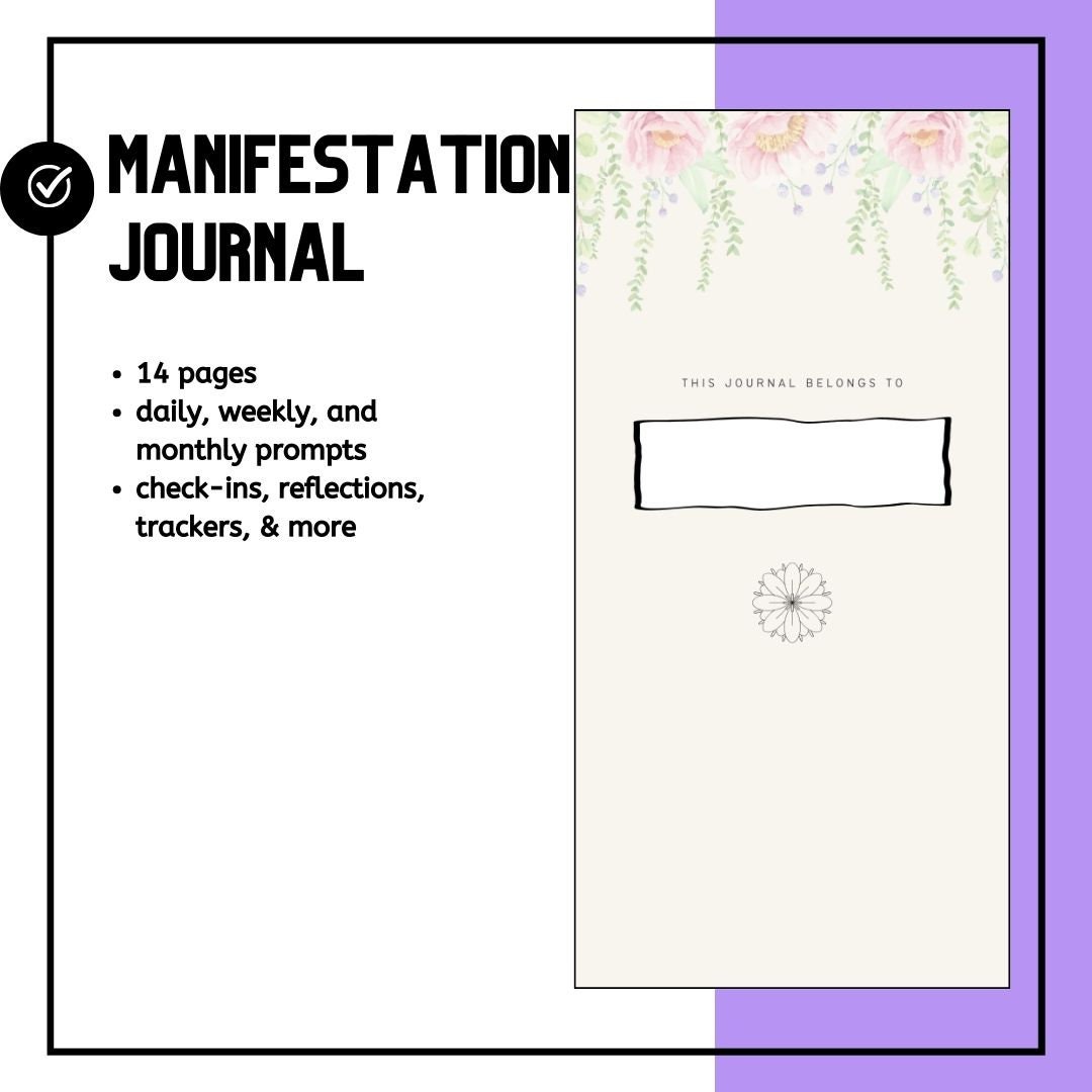 PLR Manifestation Journal | Editable Canva Template | Private Label ...