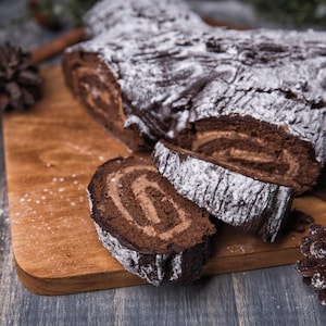 Bûche de Noël French Christmas Cake Chocolate Yule Log download digital Recipe
