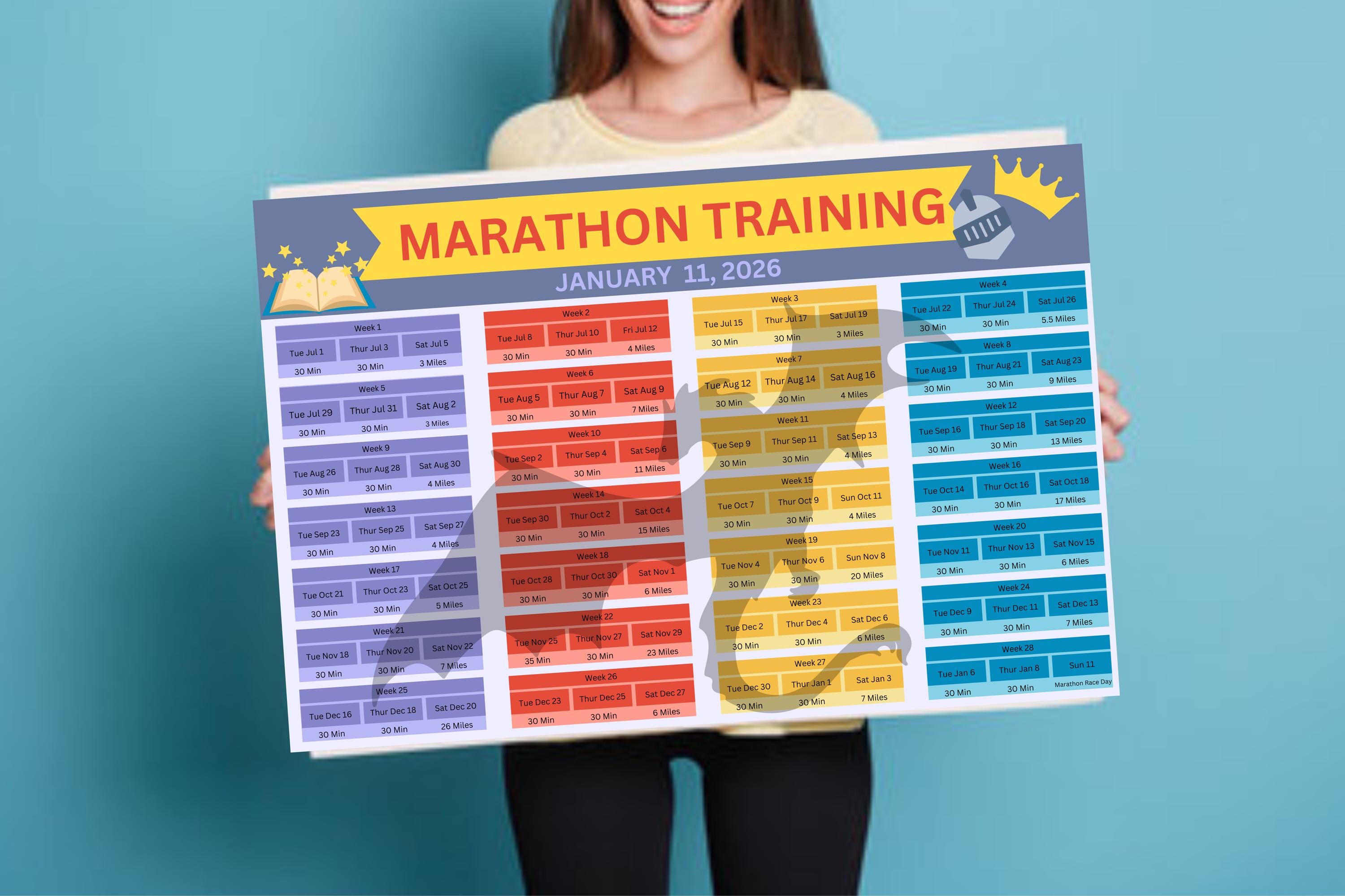 Dopey Challenge Calendar