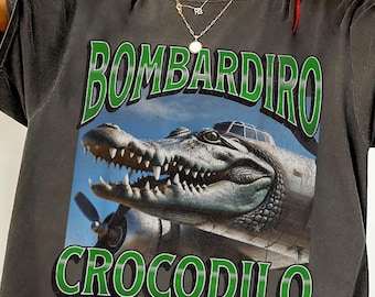 Comfort Colors Crocodile Meme T-Shirt - Italian Brainrot Humor Tees