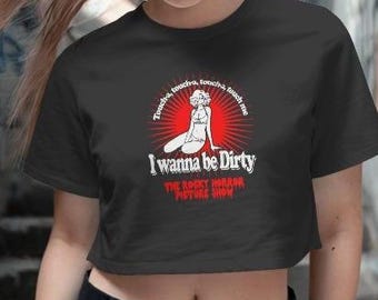 Rocky Horror Picture Show  Crop Top – Retro Cult Movie Cropped Boxy Tee