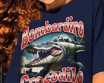 Bombardino Crocodilo Shirt: Funny Italian Brainrot Meme Tees, Sweatshirts or Hoodies