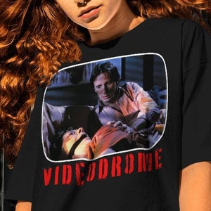Videodrome T shirt -graphic tees,vintage horror shirt,vintage horror movie shirt,horror movie sweatshirt,horror movie crewneck,horror tshirt