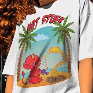Hot Stuff The Little Devil Shirt-koszulki graficzne,koszulka vintage,koszulka vintage komiksowa,bluza vintage,komiksowa bluza z kapturem,gorąca koszulka diabeł