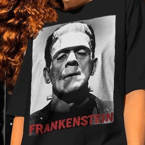 Frankenstein Tshirt-vintage horror movie shirt,frankenstein sweatshirt,frankenstein hoodie,horror movie crewneck,vintage shirt,horror shirt
