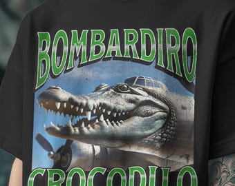 Camiseta de Bombardino Crocodilo: divertidas camisetas, sudaderas o sudaderas con memes de la mente italiana
