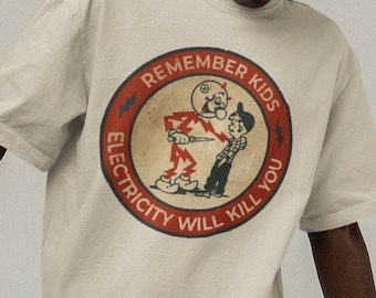 Reddy Kilowatt Shirt: Vintage Electricity Cartoon Tee