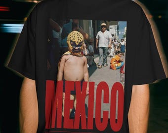 Comfort Colors Mexico Festival Street Shirt - Cinco de Mayo Lucha Mask Graphic Tee