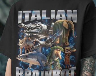 Italian Brainrot Animals Meme Shirt: Funny Viral Humor Tees, Sweatshirts or Hoodies