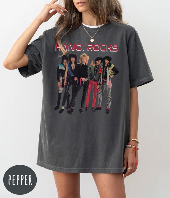 Comfort Colors Hanoi Rocks T-shirt: Vintage Glam Rock Band Tee - Etsy