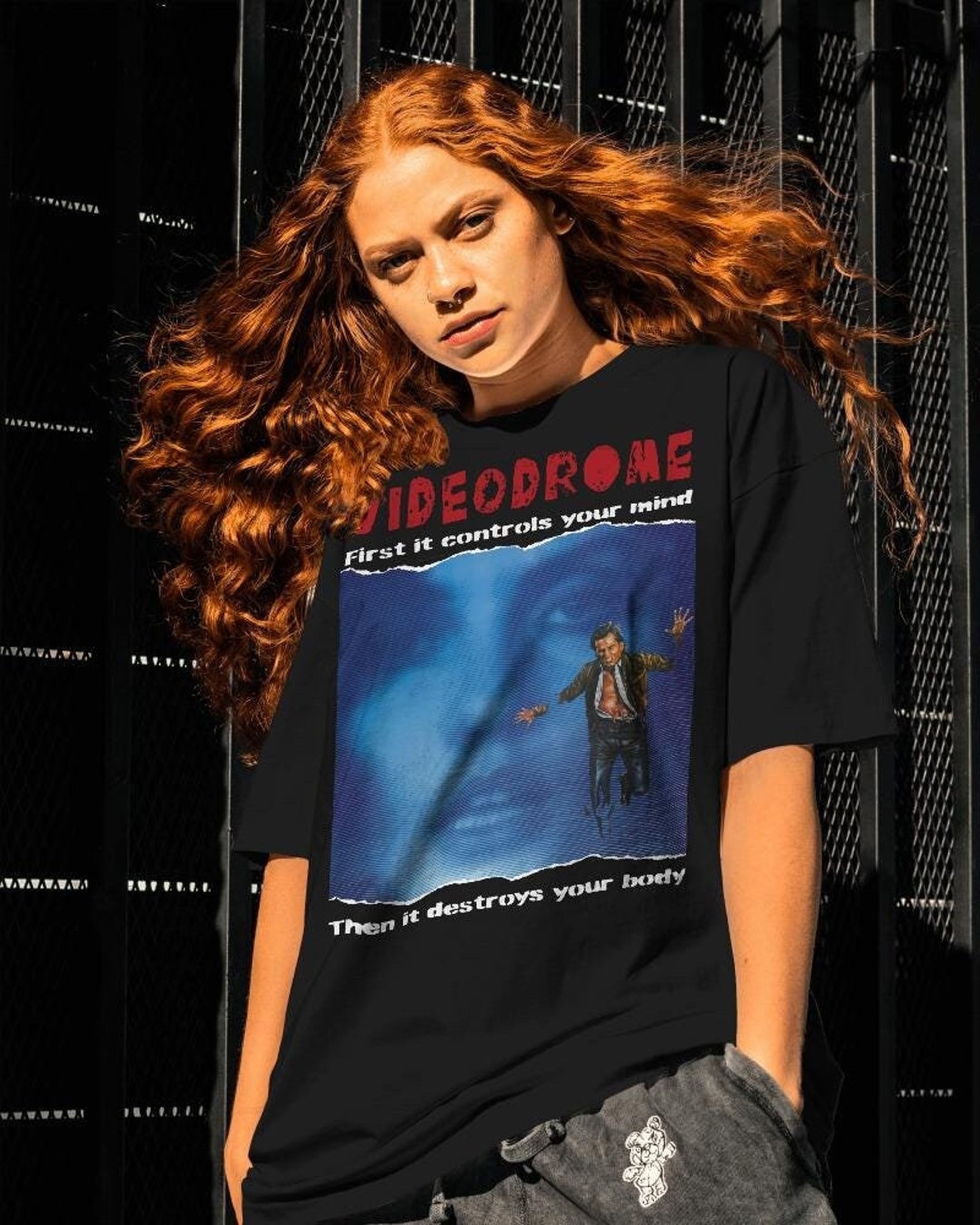 T-Shirt Videodrome - Film D'Horreur Vintage - Unisexe Homme/Femme - Coton - Tailles S à 5XL - Neuf Avec Étiquettes