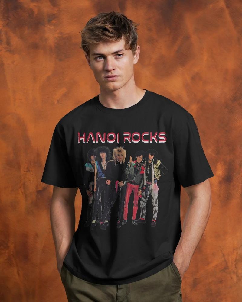 Comfort Colors Hanoi Rocks T-shirt: Vintage Glam Rock Band Tee - Etsy