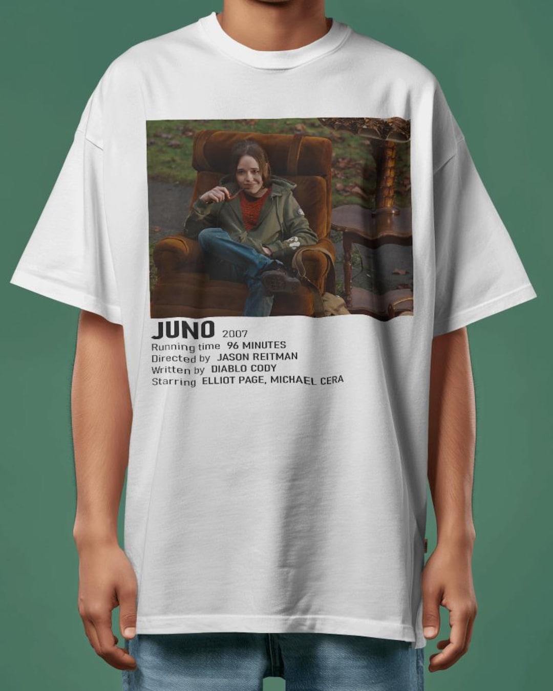 ジュノ映画Tシャツ：レトロ映画、エリオット・ペイジファンへのギフト 