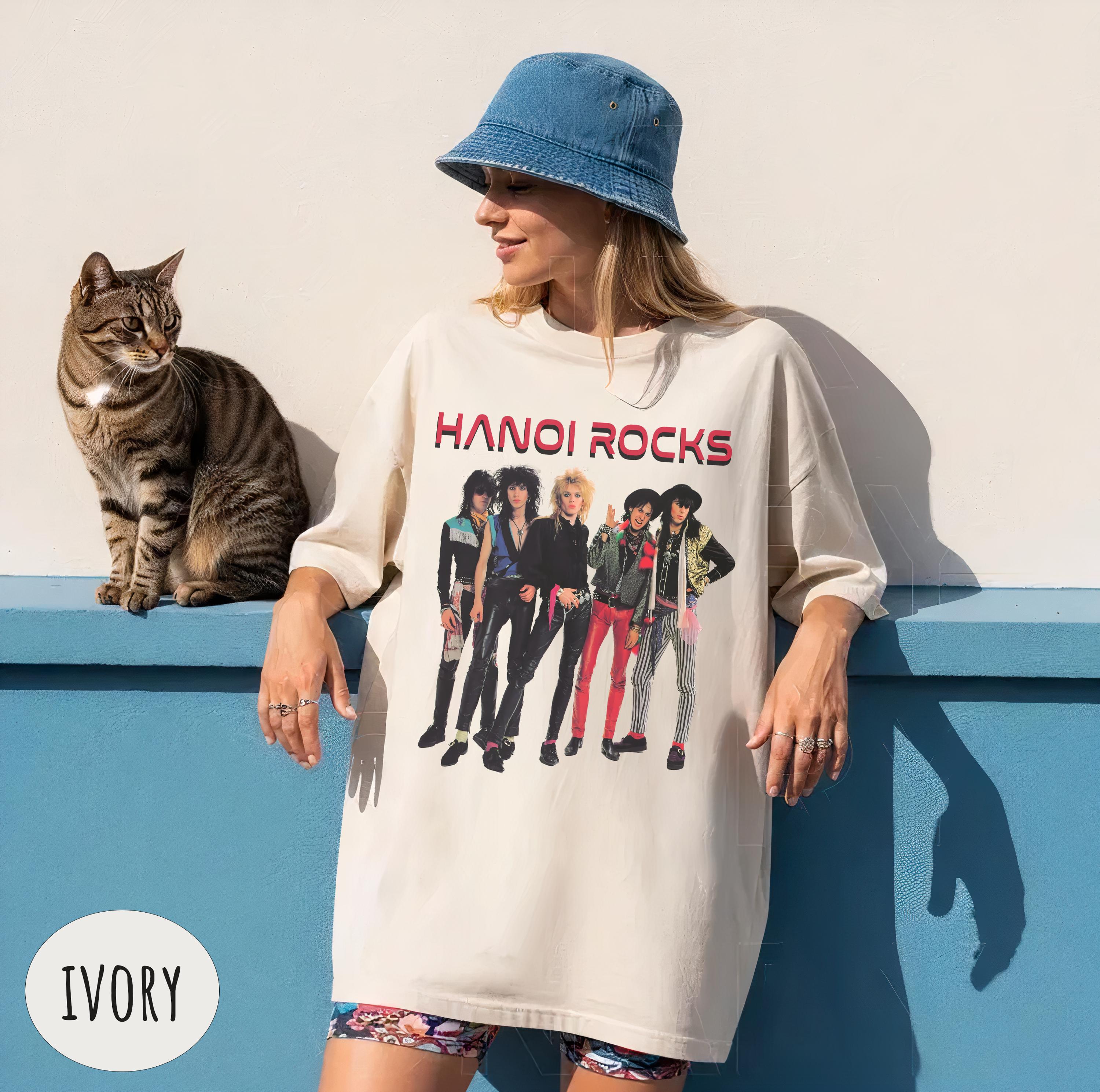 Comfort Colors Hanoi Rocks T-shirt: Vintage Glam Rock Band Tee - Etsy