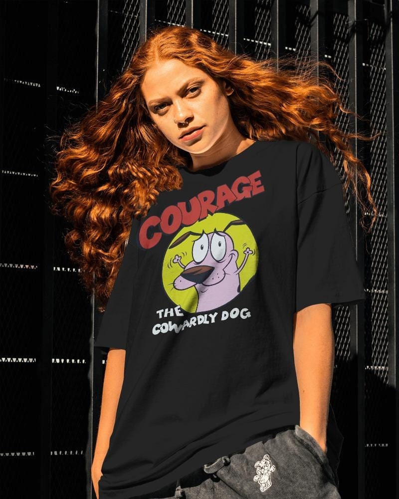 Courage the Cowardly Dog Shirt: Vintage Cartoon Lover Gift - Etsy