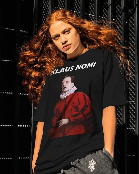 T-shirt Klaus Nomi Gildan 5000 - Impression Graphique, Coton, Unisexe, Neuf Avec étiquettes