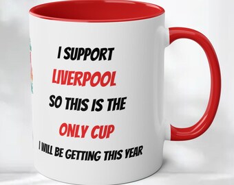 Liverpool Football Mug - Funny Mug Football Cup Trophy Gift - Liverpool F.C. Birthday Christmas Gift for him - Football Gift for Dad