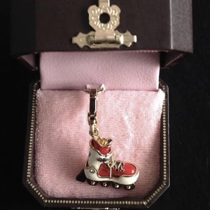 Rare 100% Authentic High-Quality Vintage JUICY COUTURE Gold Plated Roller Skate Charm, Fashion Pendant,Vintage Jewellery, Gift for Her