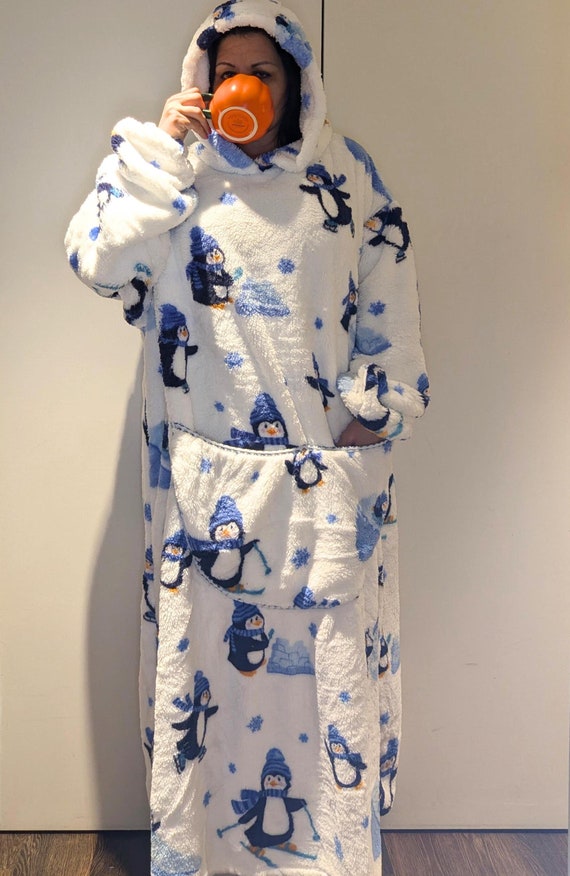 Coperta Con Cappuccio E Maniche - Oversize, Morbida, Taglia Unica - Foto 2