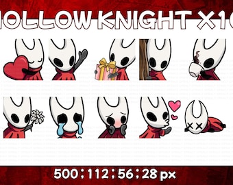Pack of 10 Twitch Emotes hollow Knight hornet