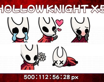 Hollow Knight Hornet Twitch Emotes Pack of 5