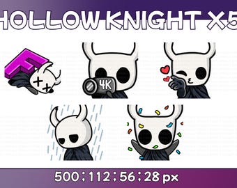 Pack 5 Hollow Knight Twitch Emotes