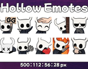 Pack 10 Hollow Knight Emotes Twitch pack