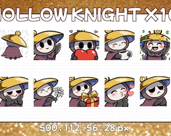 Pack of 10 Hollow Knight Silksong Twitch Emotes