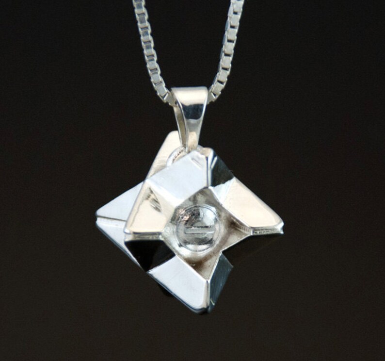 Destiny Ghost Pendant in Sterling Silver with Gemstone Etsy