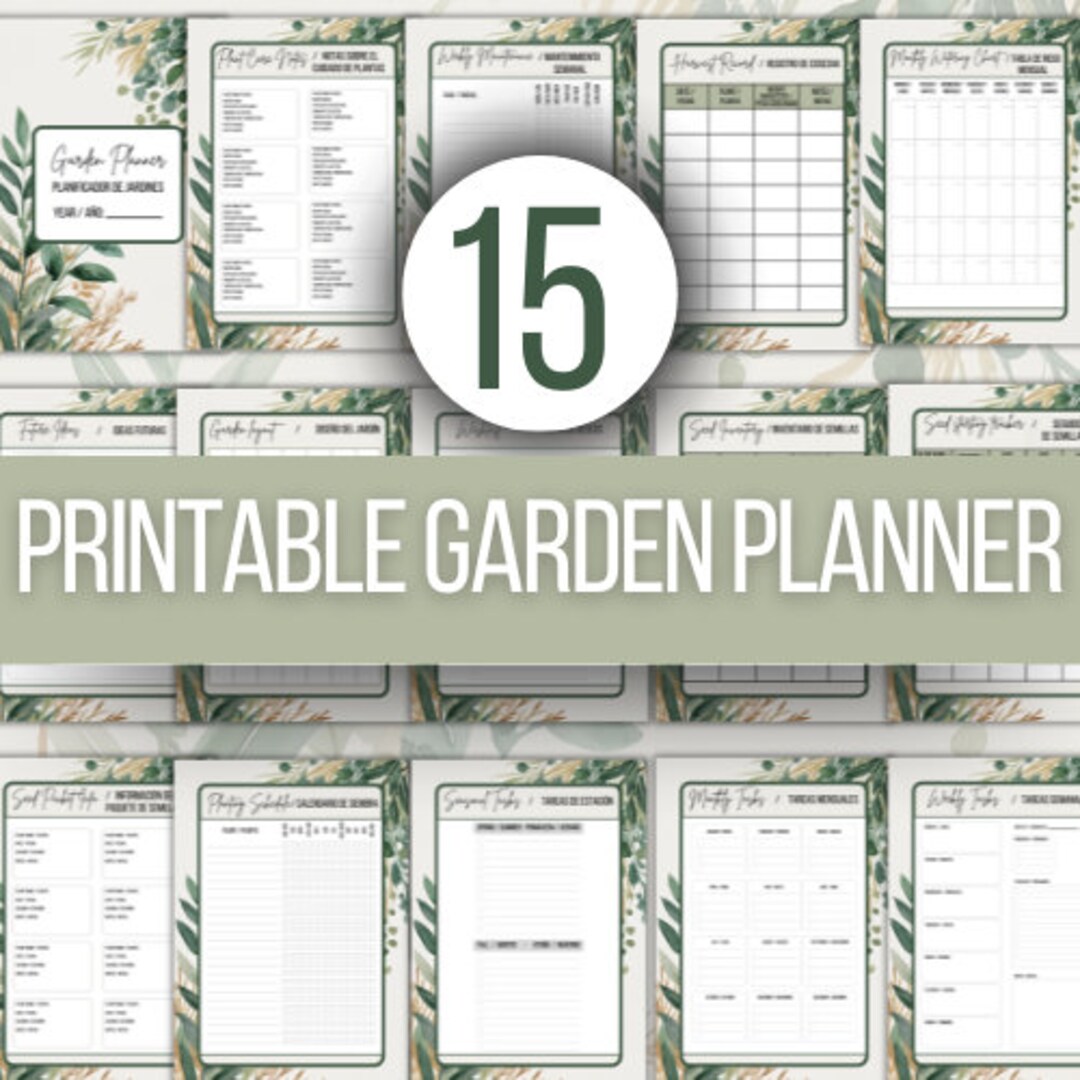 Printable Garden Planner Template Printable Garden Planner Template
