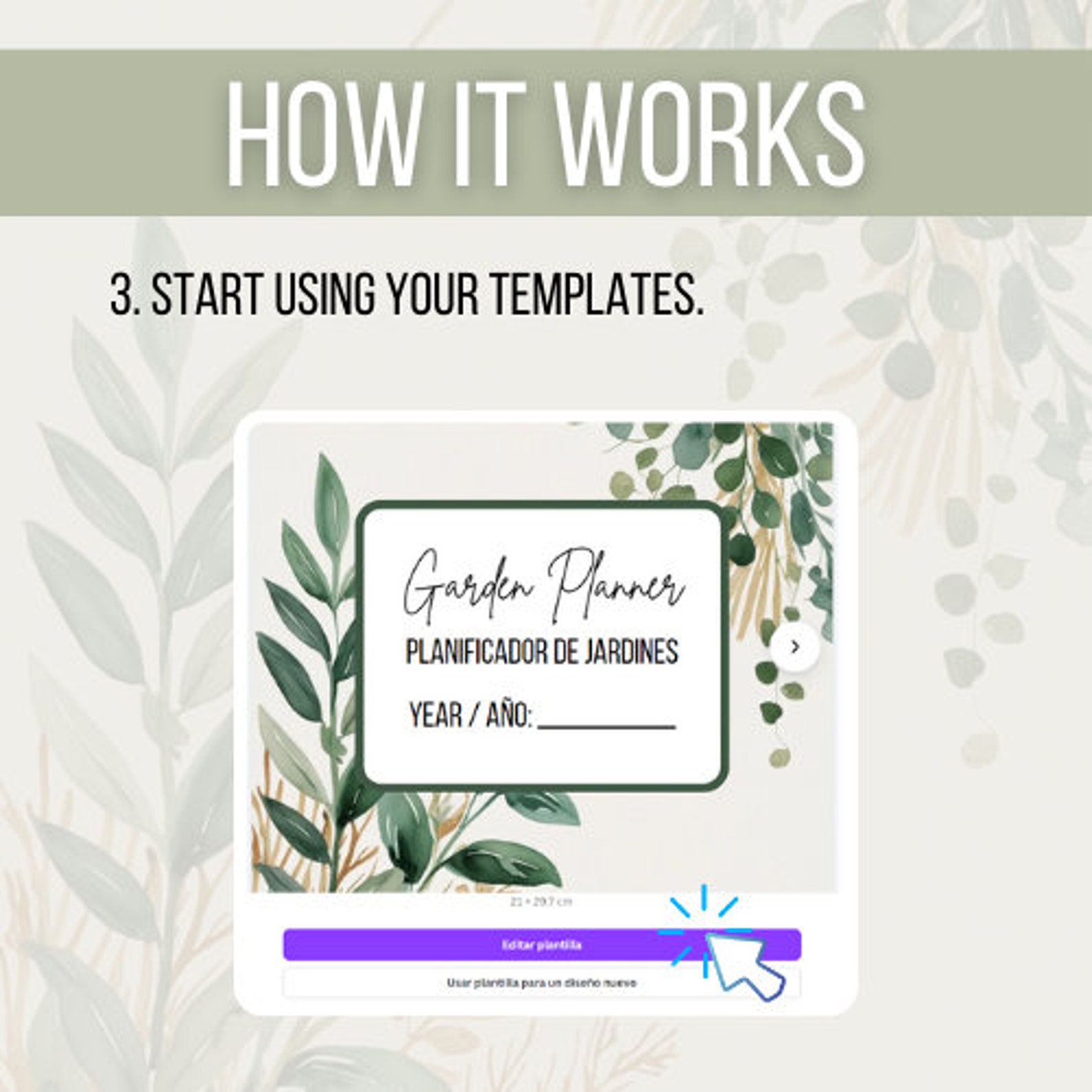 Editable Canva Garden Planner Template - Editable Canva Garden Planner ...