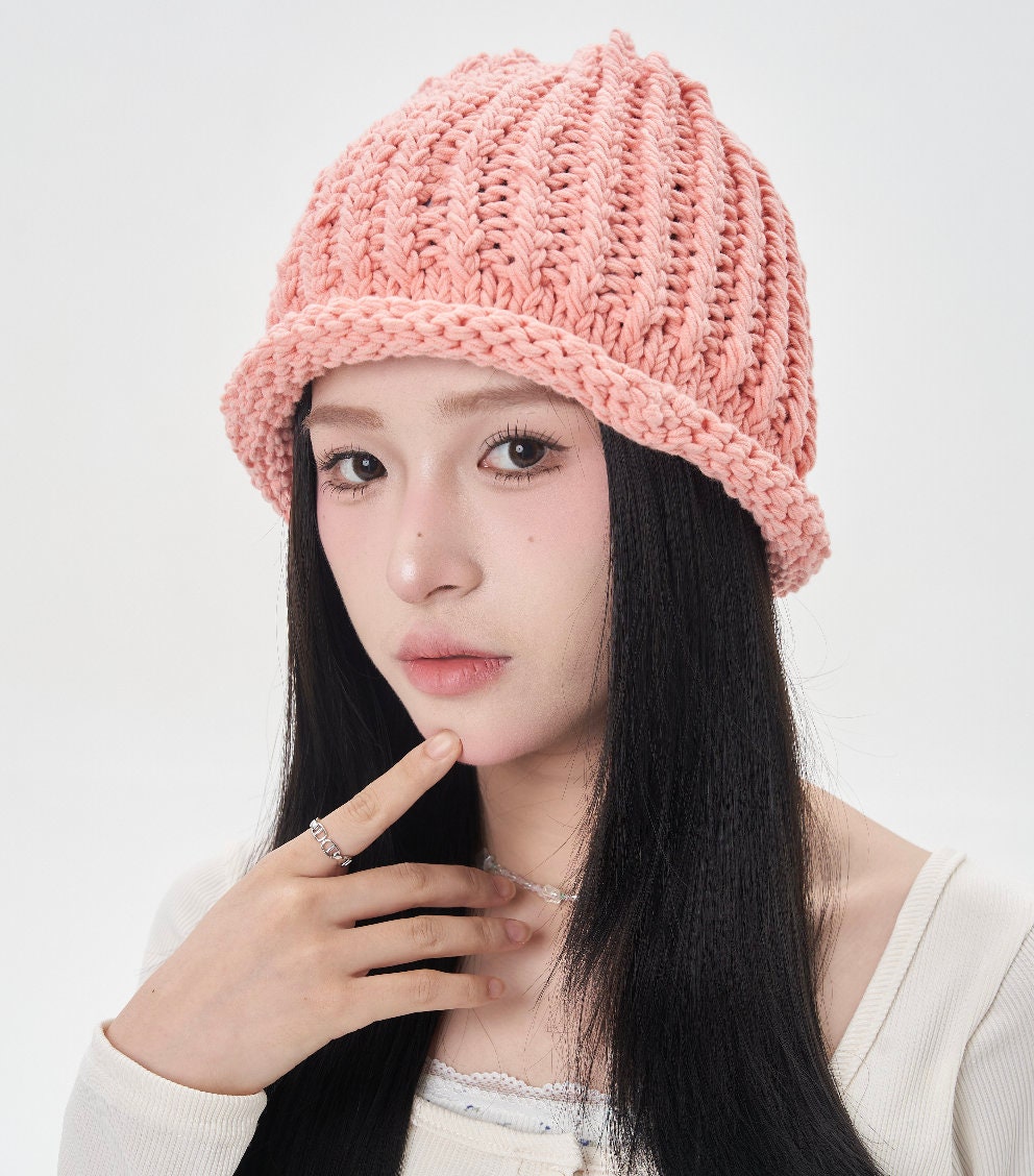 Dog Wif Hat Beanie | Dogwifhat Physical Hat | Real Pink Beanie for