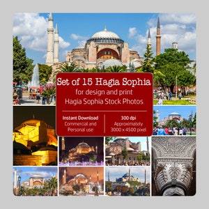 SET of 15 Hagia Sophia Stock Photos, photography, stock photo, photos, Hagia Sophia, istanbul, Turkiye, Printable, Travel Photography