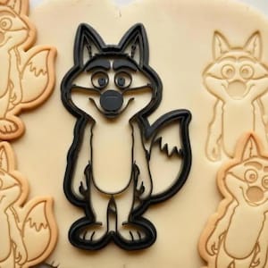 Cortador de galletas de lobo, molde para galletas de mascota famosa, refrigerio de cocina para niños, M