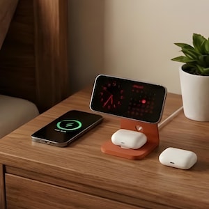 MagSafe Station Holder Mattweiß 13cm iPhone Watch AirPods Schreibtisch M