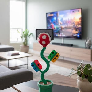 Soporte para Switch Piranha Plant Joy-Con Almacenamiento Estación de juegos Escritorio M