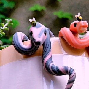 Snake Potted Plant Decoration (Cutie Plantuties) with Bumble Bee!