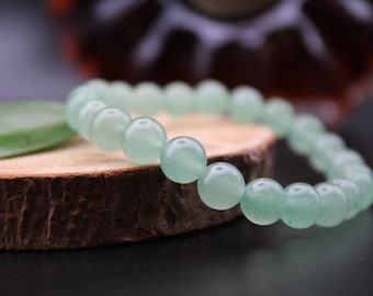 Handmade Green Aventurine Bracelet: Genuine Crystal Healing Jewelry