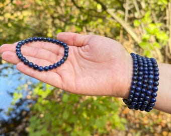 Natürliches handgemachtes Lapislazuli Armband