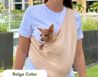 HAND-MADE Pet Sling Carrier, Small dog carrier, Cat sling, Lightweight breathable dog sling, Summer spring pet carrier, sling up to 5 kg