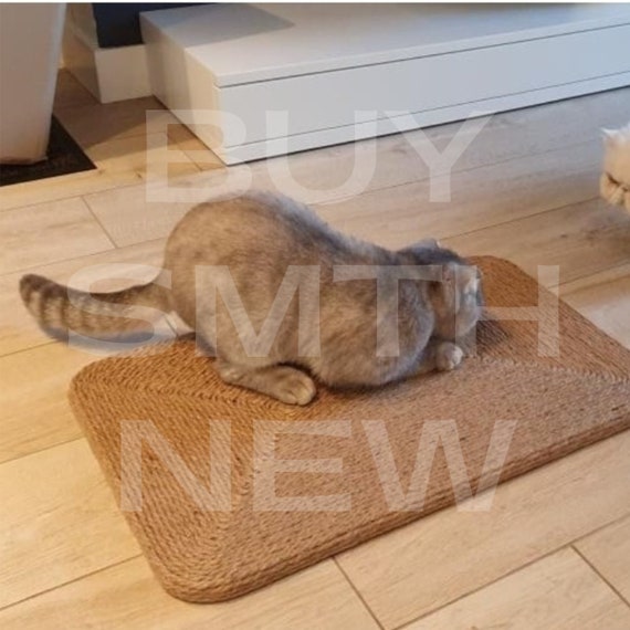 HAND-MADE Cat Scratch Mat Cat Scratching Carpet Cat Scratching Post Cat Scratcher Cat Scratch Post Wooden Cat Toy Cute Cat Scratch Post