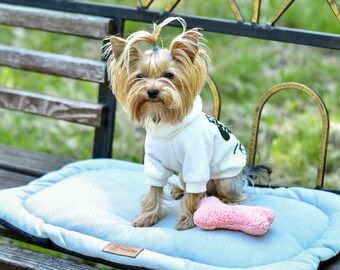 Blue Cat Bed Cushion, Dog Bed Mat for Small Dogs, Puppy Bed Pillow, Washable Pet Bed, Soft Pet Mat, Cat Rug, Dog Car Bed