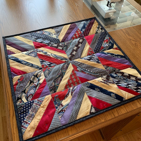 Memory quilts made from your neckties and bowties